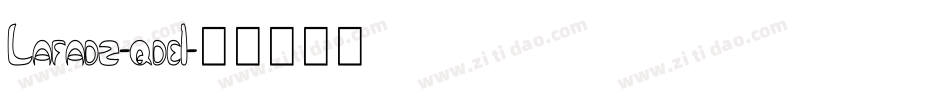 Lafadz-qde1字体转换