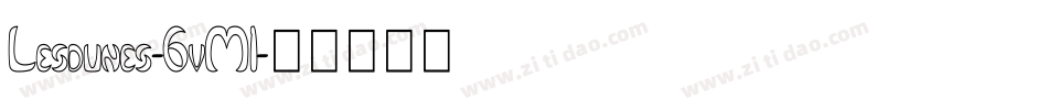 Lesdunes-6vM1字体转换