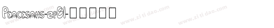 Peacesans-zpB1字体转换