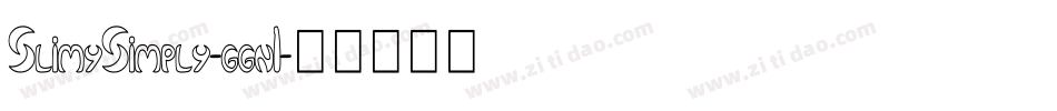 SlimySimply-ggn1字体转换