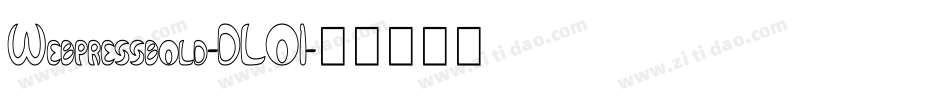 Webpressbold-DLO1字体转换