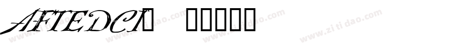 AFTEDCI_字体转换