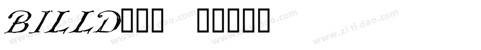 BILLD___字体转换