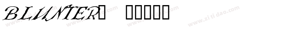BLUNTER_字体转换
