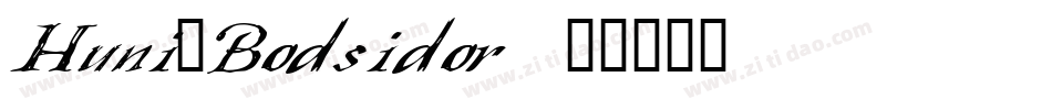 Huni_Bodsidor字体转换