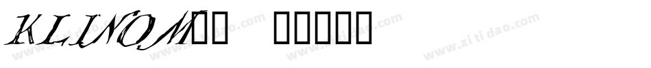 KLINOM__字体转换