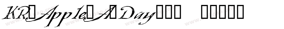 KR_Apple_A_Day转换器字体转换