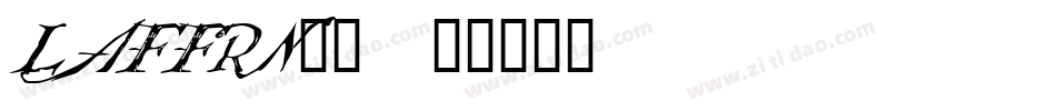 LAFFRN__字体转换