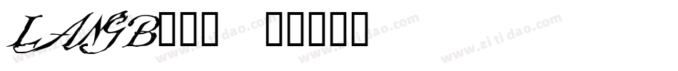 LANGB___字体转换