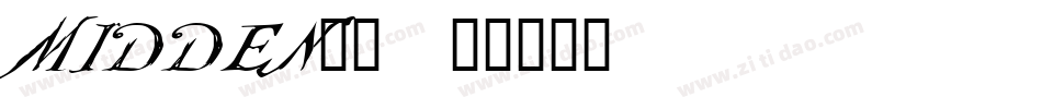 MIDDEN__字体转换