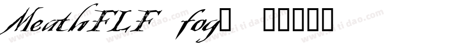 MeathFLF.fog_字体转换