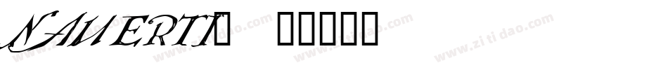 NAUERTI_字体转换