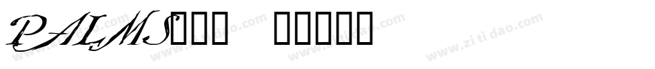 PALMS___字体转换