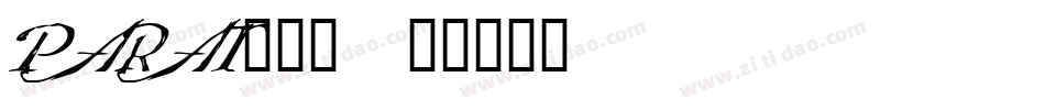 PARAT___字体转换