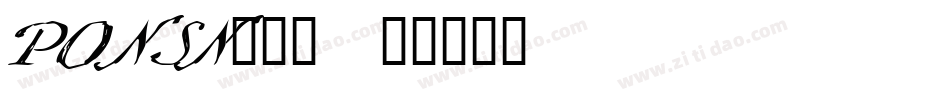 PONSN___字体转换