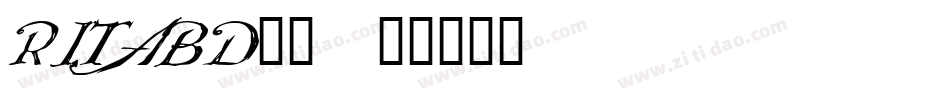 RITABD__字体转换