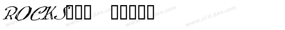 ROCKS___字体转换
