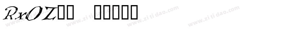RxOZ__字体转换