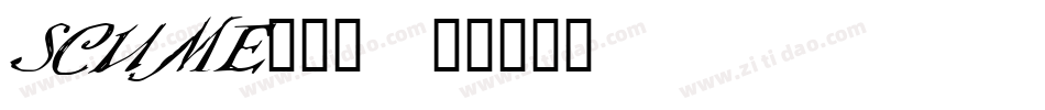 SCUME___字体转换