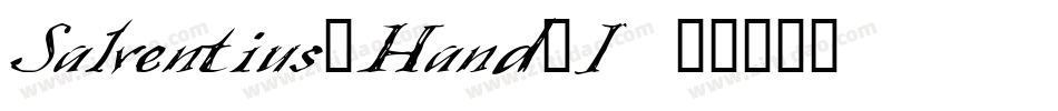 Salventius_Hand_I字体转换
