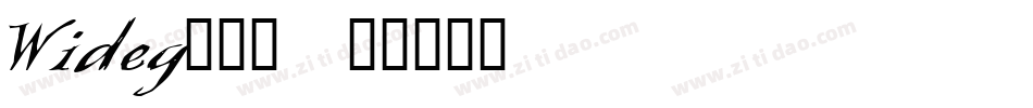 Wideg___字体转换