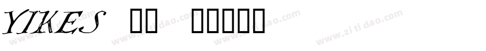 YIKES!__字体转换
