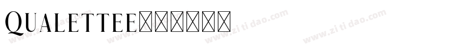 Qualettee字体转换