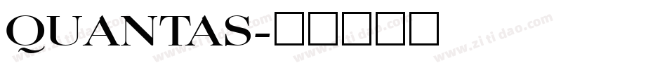 QUANTAS字体转换