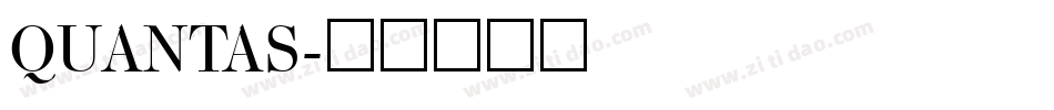 QUANTAS字体转换