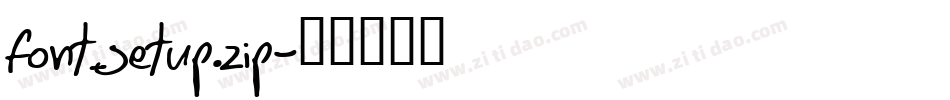 font_setup.zip字体转换