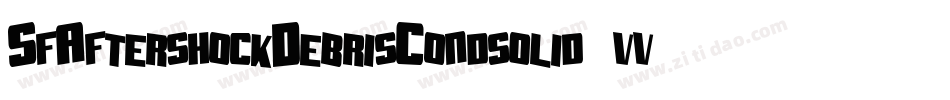 SfAftershockDebrisCondsolid-vv0M字体转换