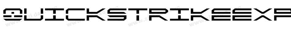QuickstrikeExpandedItalic-B84B字体转换