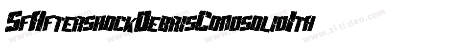 SfAftershockDebrisCondsolidItalic-21V8字体转换 SfAftershockDebrisCondsolidItalic-21V8字体转换