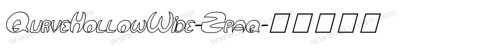 QurveHollowWide-Zpaq字体转换