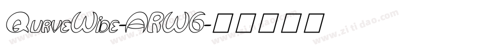 QurveWide-ARW6字体转换