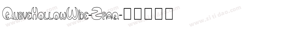 QurveHollowWide-Zpaq字体转换
