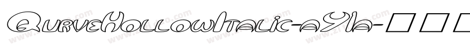 QurveHollowItalic-aY1a字体转换