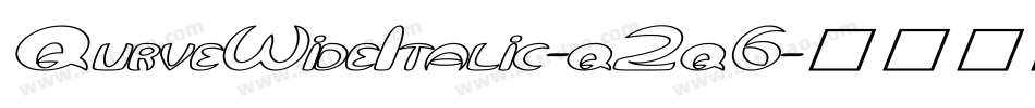 QurveWideItalic-q2q6字体转换