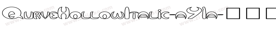 QurveHollowItalic-aY1a字体转换