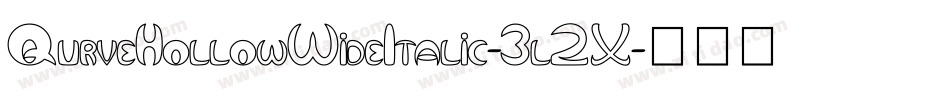 QurveHollowWideItalic-3l2X字体转换
