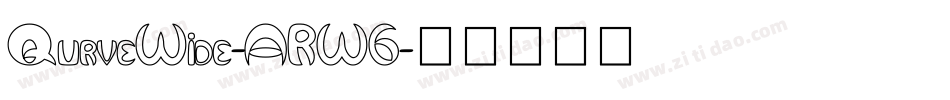 QurveWide-ARW6字体转换