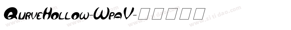 QurveHollow-WpaV字体转换