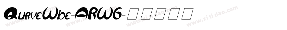 QurveWide-ARW6字体转换