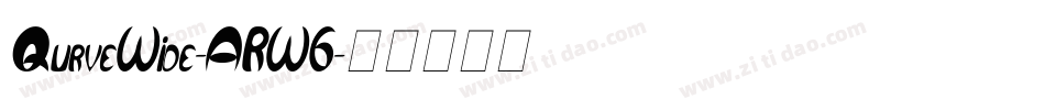 QurveWide-ARW6字体转换