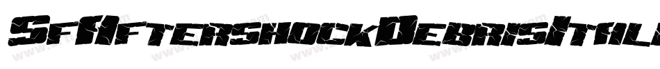 SfAftershockDebrisItalic-w39z字体转换
