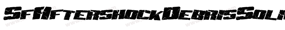 SfAftershockDebrisSolid-K0qo字体转换