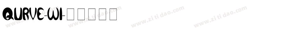 QURVE-WI字体转换