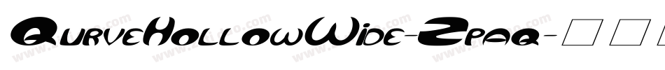 QurveHollowWide-Zpaq字体转换