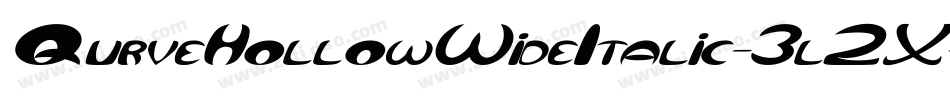 QurveHollowWideItalic-3l2X字体转换