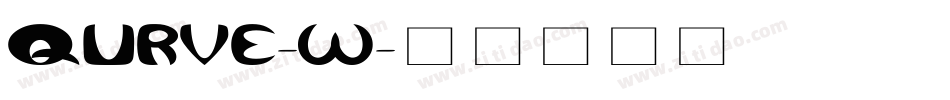 QURVE-W字体转换